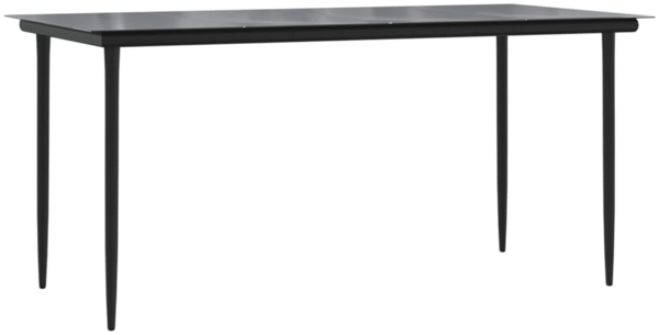 vidaXL 7-tlg. Garten-Essgruppe Schwarz Baumwollseil und Stahl 3156541 Bild 6