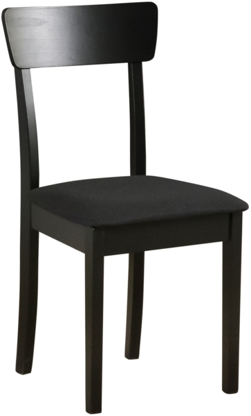 Selsey 'Wehron' Esszimmerstuhl mit Polstersitz, Schwarz