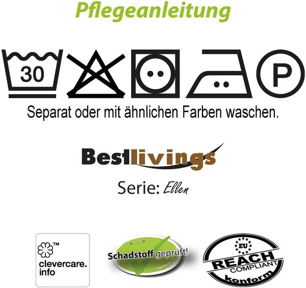 Bestlivings Bezug für Nackenrolle 12x30cm ( BxL ) Bezug in Anthrazit, in vielen Farben Bild 2