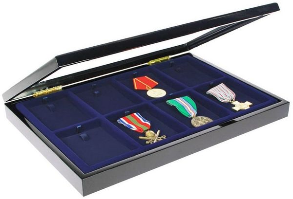 Safe-Album Vitrine Vitrine für Orden (1-St) Mit herausnehmbaren Trägerkissen