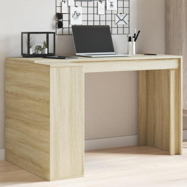 vidaXL Schreibtisch Sonoma-Eiche 123,5x73,5x75 cm Holzwerkstoff 847984