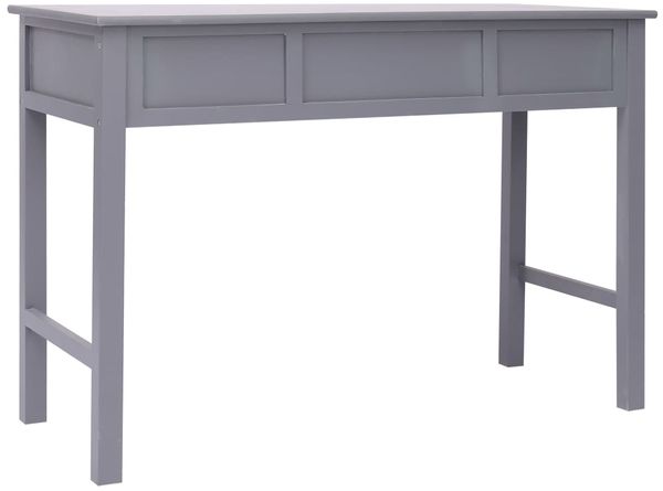Schreibtisch, Paulownia-Holz/ Pappelholz Grau, 110 × 45 × 76 cm Bild 5