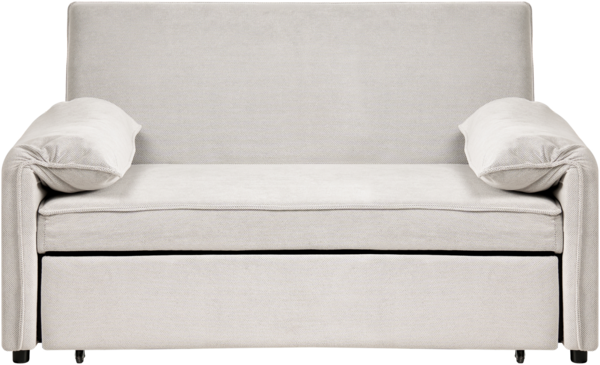 Schlafsofa HORMA Stoff Cremeweiß