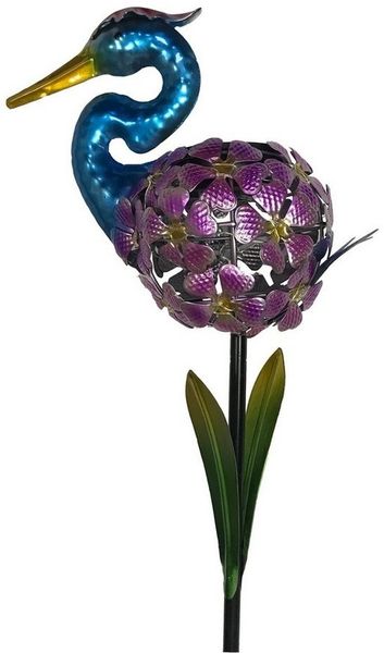 HTI-Living LED Solarleuchte Solarlampe Reiher Soley, Gartenstecker