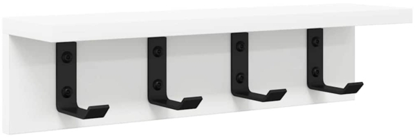 vidaXL Wandmontierter nachttisch Wandmontiert Weiß 40 x 10,5 x 10,5 cm 874347