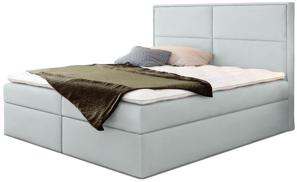 99rooms Charles Boxspringbett Velours JASMINE 120x200 cm Lila Bild 5