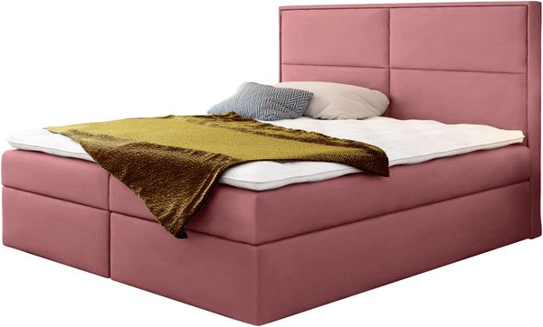 99rooms Charles Boxspringbett Velours JASMINE 120x200 cm Lila Bild 3