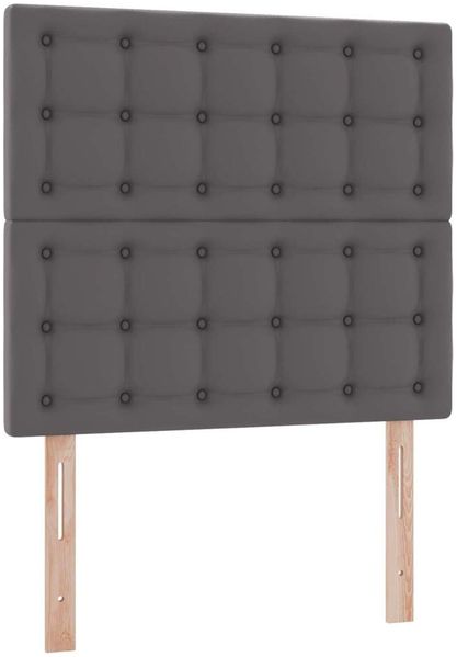 vidaXL Aufbewahrungsbett mit Kopfteil Grau 100 x 200 cm Kunstleder 3371655 Bild 9