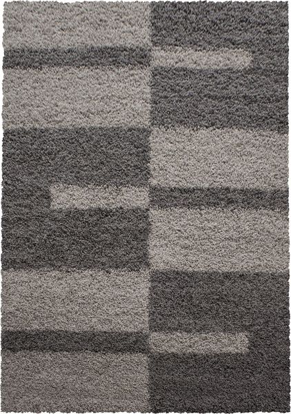 Hochflor Teppich Gianna Läufer - 100x200 cm - Taupe