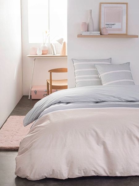 TODAY Baumwoll-Bettwäsche SOFT PINK beidseitig