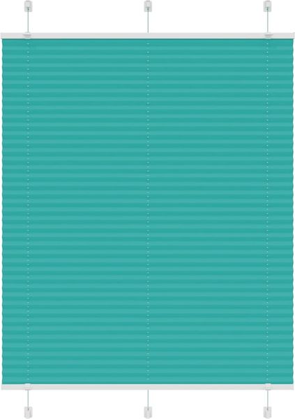 vidaXL Plissee Petrolgrün 105x100 cm Stoffbreite 104,4 cm Polyester 4015382