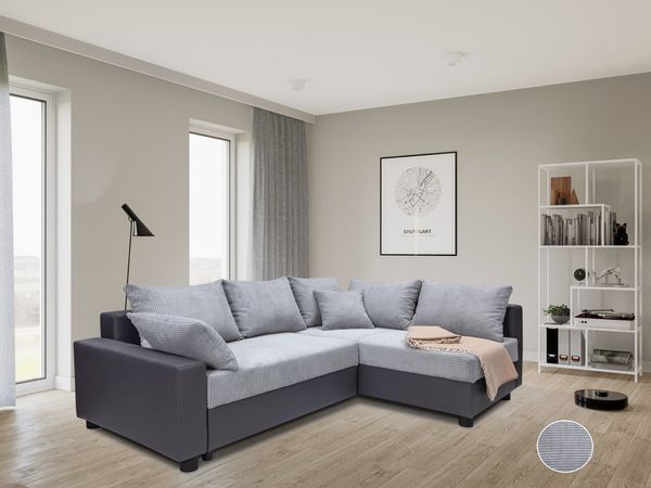 COLLECTION AB Ecksofa Parma L-Form, mit Schlaffunktion und Bettkasten, inklusive Kissen, Bonellfederkern