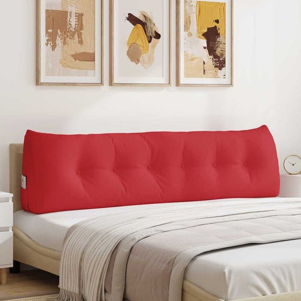 vidaXL Rücken Kissen Rot 180 x 24 x 50 cm Stoff 42014569