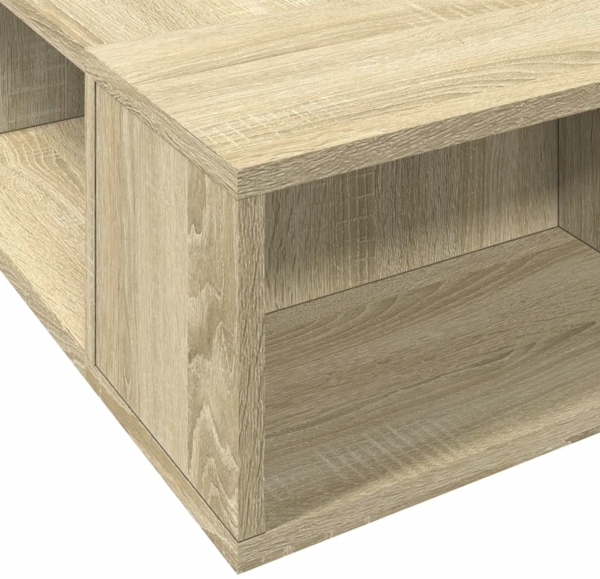 vidaXL Bettgestell Sonoma-Eiche 200x200 cm Holzwerkstoff 3280449 Bild 6