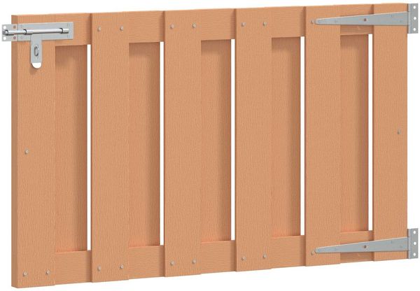 vidaXL Gartentor 100 x 60 cm WPC und Aluminium Braun 42039047 Bild 2