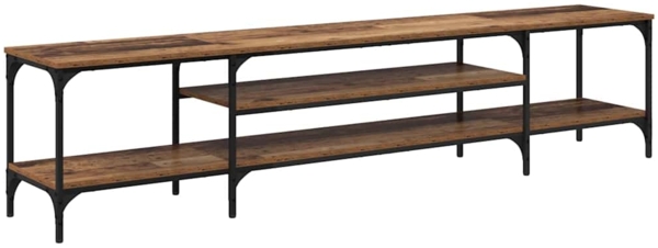 vidaXL TV-Schränk Altholz 201 x 35 x 45 cm Verbundholz und Eisen 881307
