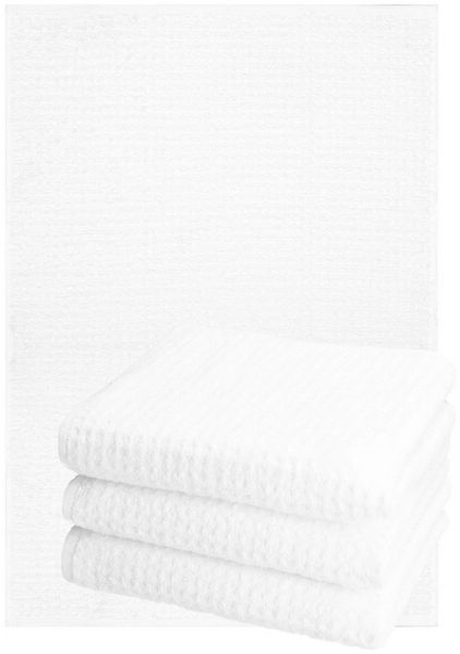 Betz Geschirrtuch 4er Set Küchenhandtücher Geschirrtücher 40x66 cm Farbe weiß, (Set, 4-tlg, 4 Küchentücher 40x66 cm), 4 Geschirrtücher Set