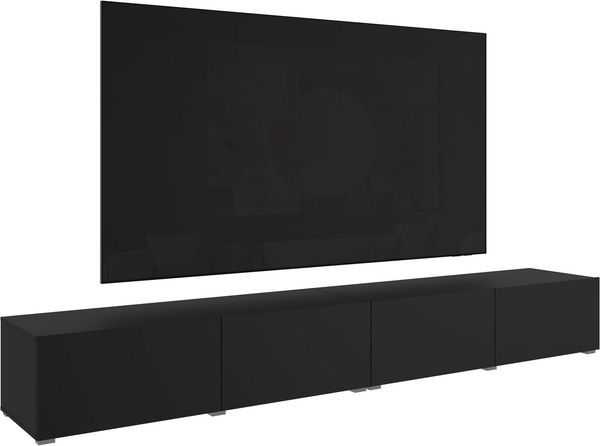 OTTO home Lowboard Denver Erlebe die Weltmeisterschaft im XXL-Format, Elegantes TV-Möbel 300 cm, speziell für bis zu 98-Zoll Fernseher