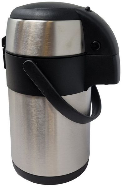 B&S Pump-Isolierkanne Edelstahl – 1.9L Heiß 12h Kalt 24h mit Pumpautomatik, 1.9 l