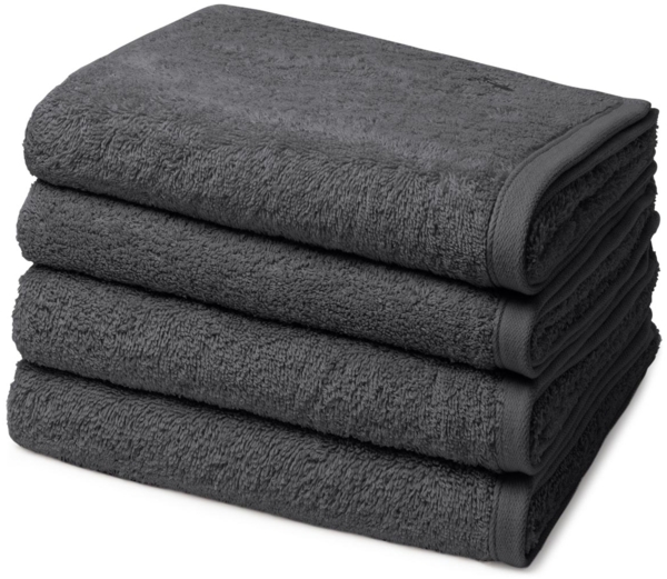Ross Vita 4 tlg. Frottier-Set - 4 X Handtuch (50 X 100cm) - 520 g/m2 - Graphit
