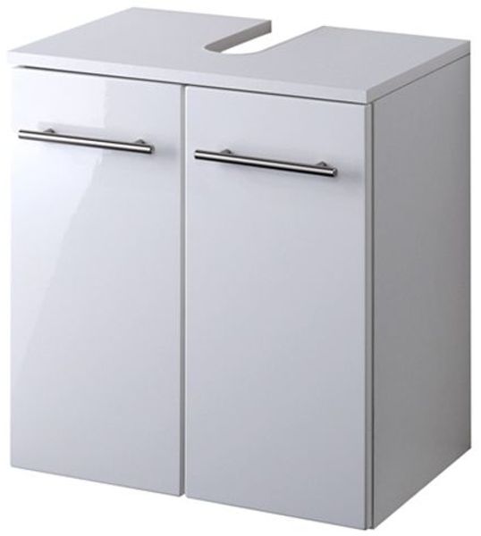 Waschbeckenschrank UDINE-03, Hochglanz weiß, B x H x T ca.: 50 x 53 x 34cm