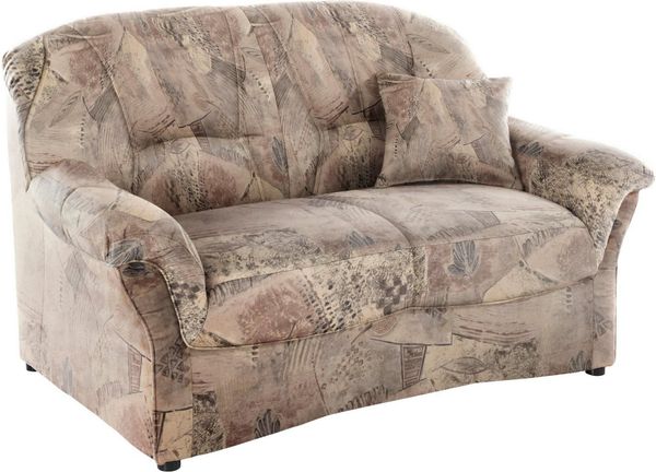 DOMO collection 2-Sitzer Bahia zeitlos & elegantes Sofa, bequem, Microfaser, natur