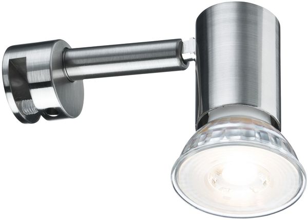 Paulmann No. 99905 Galeria Spiegelleuchte LED Simplo Eisen gebürstet inkl. Leuchtmittel 1x5,3W GU10