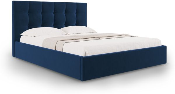 Micadoni Bett Phaedra Samt Königsblau 160x200