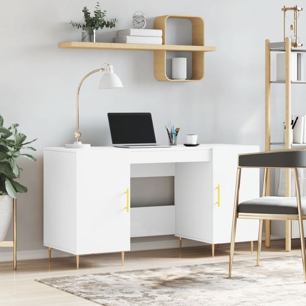 vidaXL Schreibtisch Weiß 140x50x75 cm Holzwerkstoff 829532
