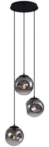 Qazqa Pendelleuchte Douglass, ohne Leuchtmittel, E27, Art Deco, 3-flammig