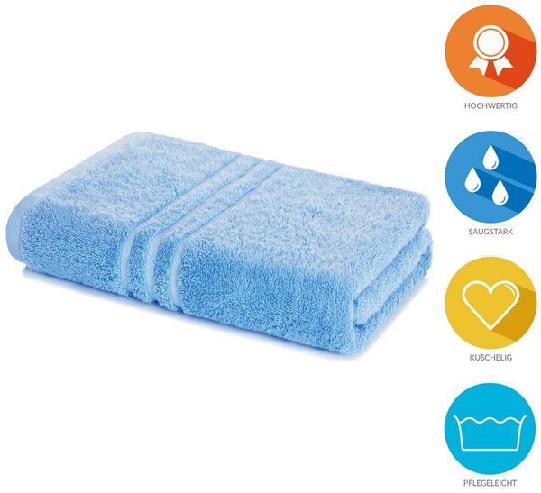 Lavea Badetuch Duschtuch 100x150 cm Elena Frottee Duschhandtuch, 100% Baumwolle, 500 g/m² Frottier, weich & saugstark, pflegeleicht