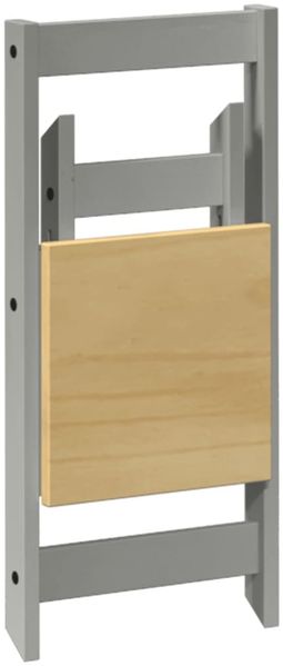 vidaXL 5-tlg. Butterfly-Esstisch-Set Corona Grau Kiefernholz 3295718 Bild 8