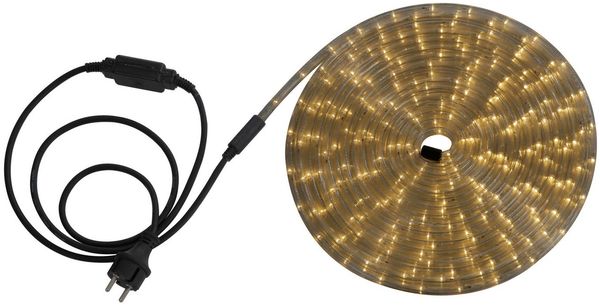 LED Lichterschlauch, 1,5m Zuleitung, Stecker, Innen, Außen