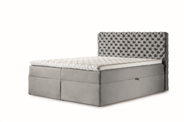 99rooms Angelo Boxspringbett Velours 160x200 cm Braun Bild 5