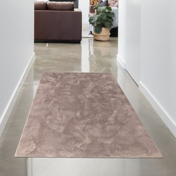 Carpetia Fellteppich Kunstfell Hasenfell-Optik, rechteckig, Höhe: 10 mm, seidig weich & flauschig mit dichter Kurzflorstruktur