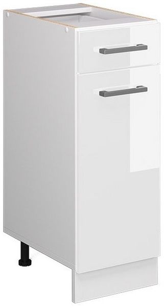 Unterschrank R-Line Weiß Hochglanz 30 cm mit Schublade, ohne Arbeitsplatte Vicco Bild 5