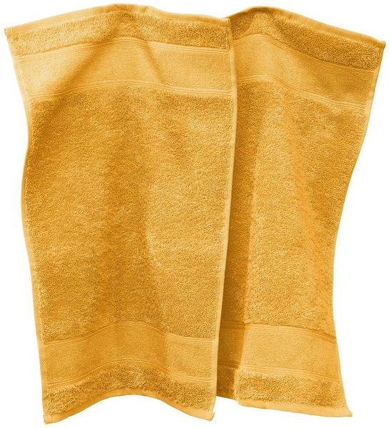 Erwin Müller Gästehandtuch Gästetuch "Karlsruhe" 2er-Pack, Frottier, Walk-Frottier Uni