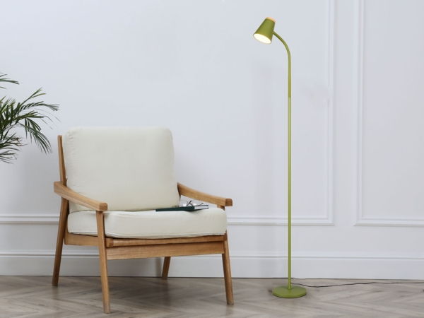 LED Stehlampe PONGO Grün flexibel biegsam, Höhe 145cm