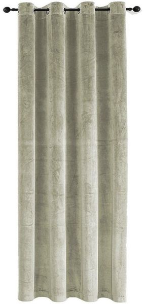 Haus und Deko Gardine Vorhang Ösen Verdunkelung 140x245 cm Samt weich blickdicht Gardine (1 St), Ösen, Polyester
