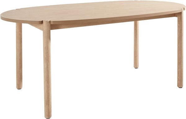 s.Oliver Esstisch Illija, in ovaler Form, gefertigt aus Eschenholz und MDF mit Furnier