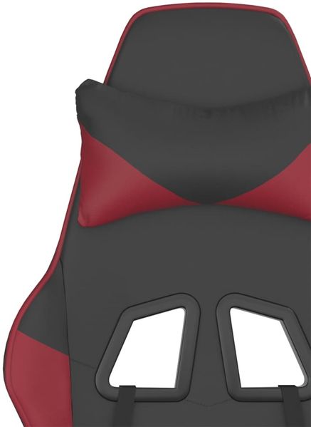 vidaXL Gaming-Stuhl Schwarz und Weinrot Kunstleder 3143648 Bild 11