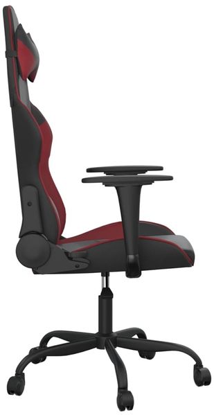 vidaXL Gaming-Stuhl Schwarz und Weinrot Kunstleder 3143648 Bild 4