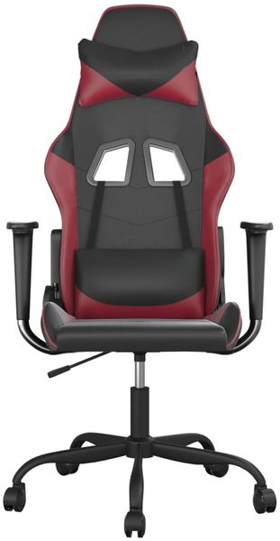 vidaXL Gaming-Stuhl Schwarz und Weinrot Kunstleder 3143648 Bild 3