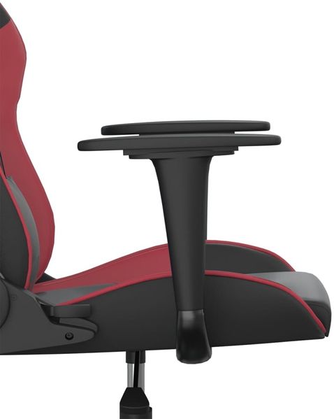 vidaXL Gaming-Stuhl Schwarz und Weinrot Kunstleder 3143648 Bild 10