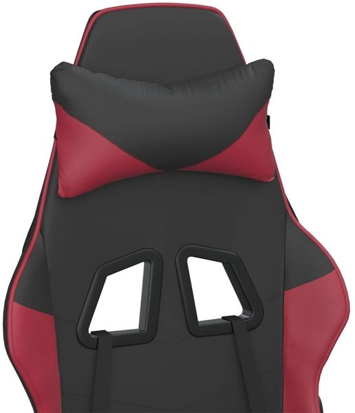 vidaXL Gaming-Stuhl Schwarz und Weinrot Kunstleder 3143648 Bild 9