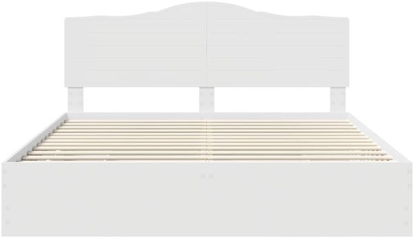 vidaXL Bettrahmen mit Schubladen Weiß 180 x 200 cm Ingenieurs Holz 3413387 Bild 8