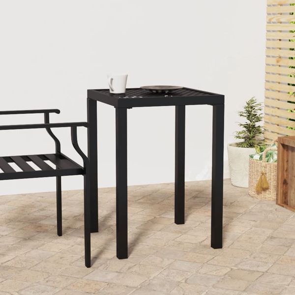 Gartentisch Stahl, Anthrazit, 72 x 50 x 50 cm