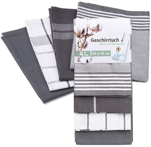 liebling Geschirrtuch Polier- und Geschirrtuch, (4er Pack), besonders hochwertige und schwere Qualität, saugstark, Ökotex
