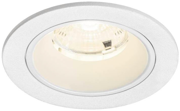 SLV NUMINOS® S, Deckeneinbauleuchte, 4000 K, 55°, IP20, rund, weiß - Wand- und Deckenleuchten