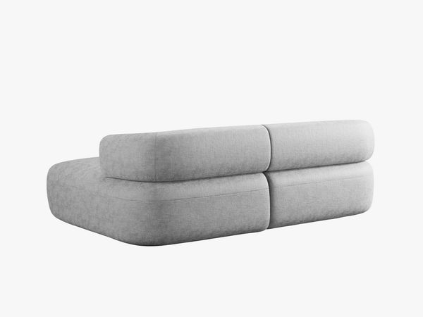 Micadoni 5-Sitzer Ecksofa Jenny Kleine Version Rechts Chenille Perfect Harmony Silber Bild 4
